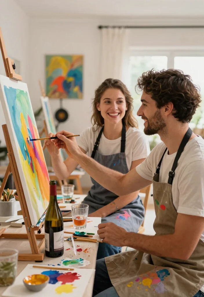 18 One Year Anniversary Date Ideas That Rekindle Love - 6. Art and Wine Night 1