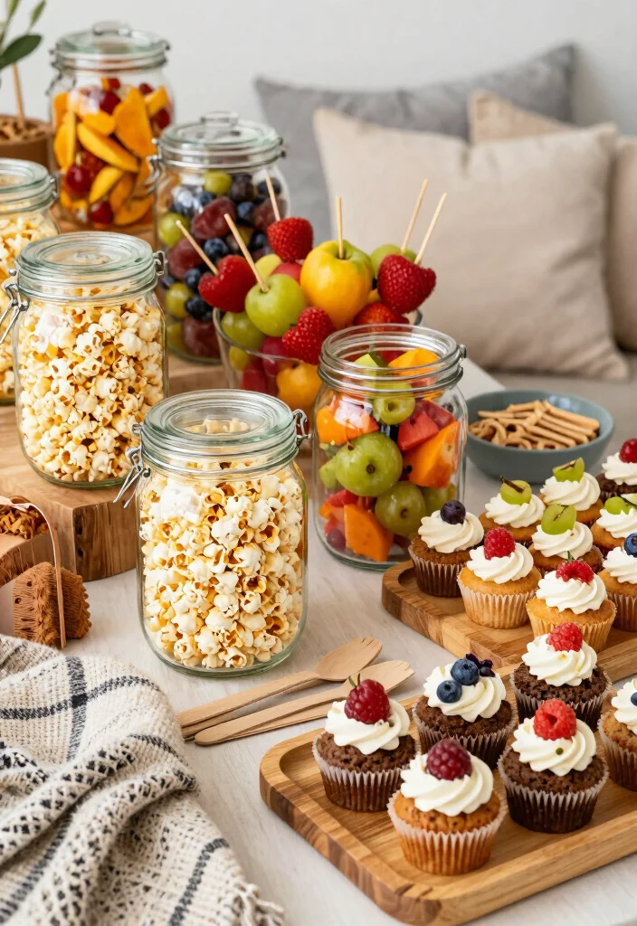 18 Pajama Party Bridal Shower Ideas That Feel Cozy - 4. Cozy Snack Bar 1