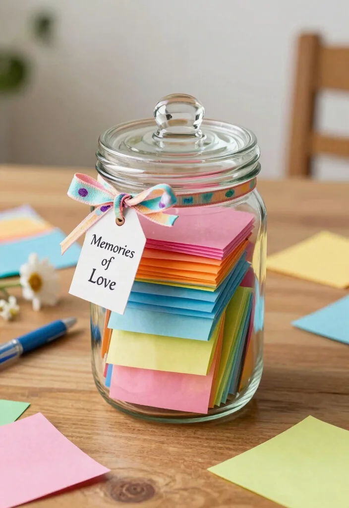 18 Parents Anniversary Ideas That Touch Their Hearts - 6. DIY Memory Jar 1