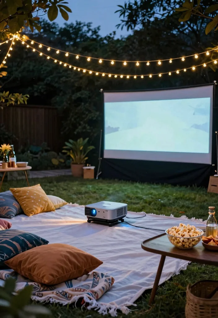 18 Parents Anniversary Ideas That Touch Their Hearts - 9. Outdoor Movie Night 1