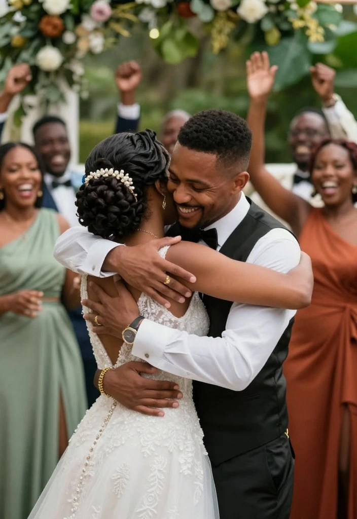 18 Photoshoot Ideas Wedding Edition That Capture Emotion - 6. After Ceremony Embrace 1