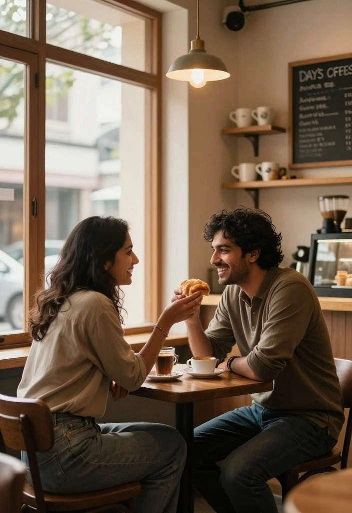 18 Post Wedding Photoshoot Ideas That Capture Joy - 13. Charming Coffee Shop 1