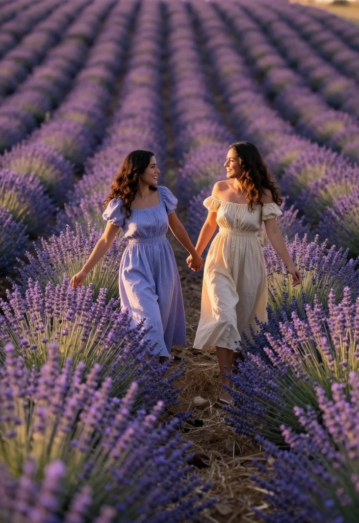 18 Post Wedding Photoshoot Ideas That Capture Joy - 14. Simple Fields of Lavender 1