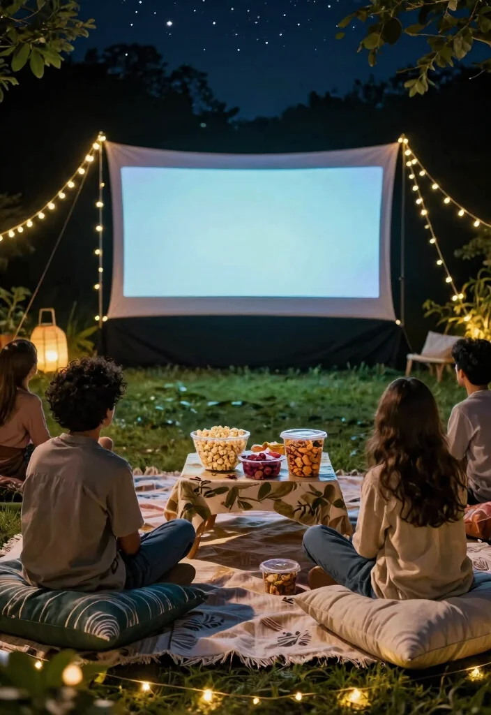 18 Pre Wedding Party Ideas That Kick Off The Celebration - 12. Eco-Conscious Outdoor Movie Night 1