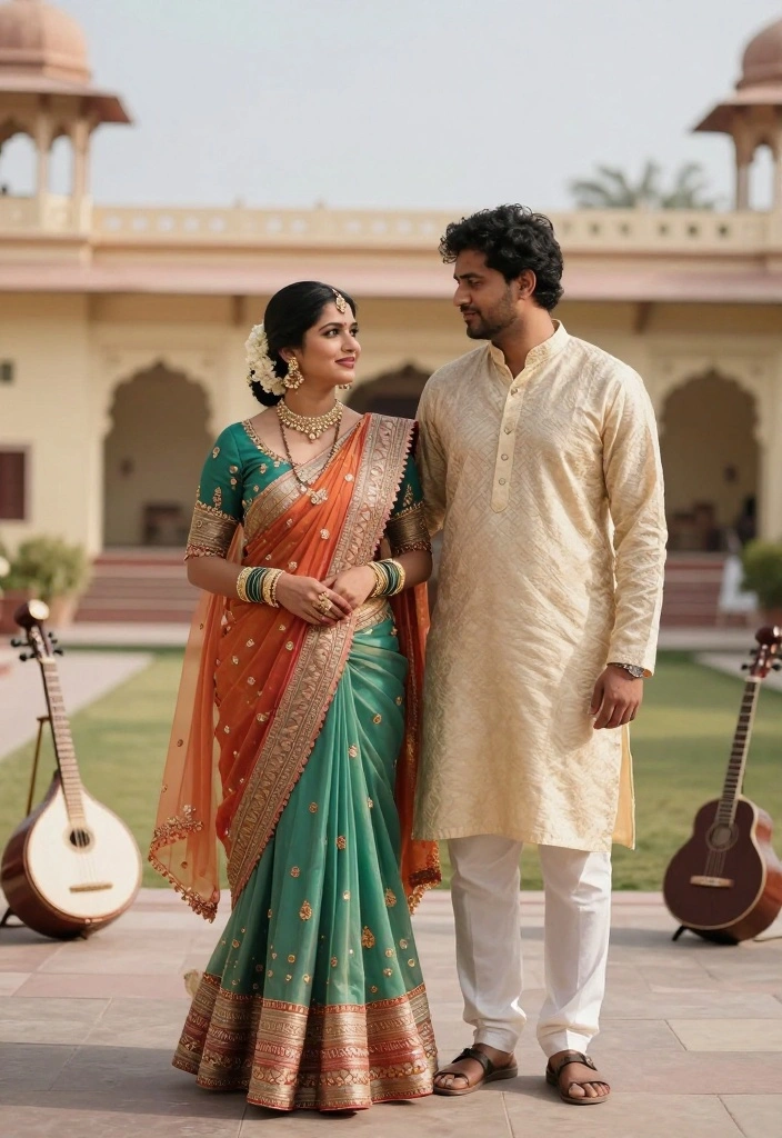 18 Prenup Photoshoot Ideas That Tell Your Story - 1. Cultural Attire Showcase 1