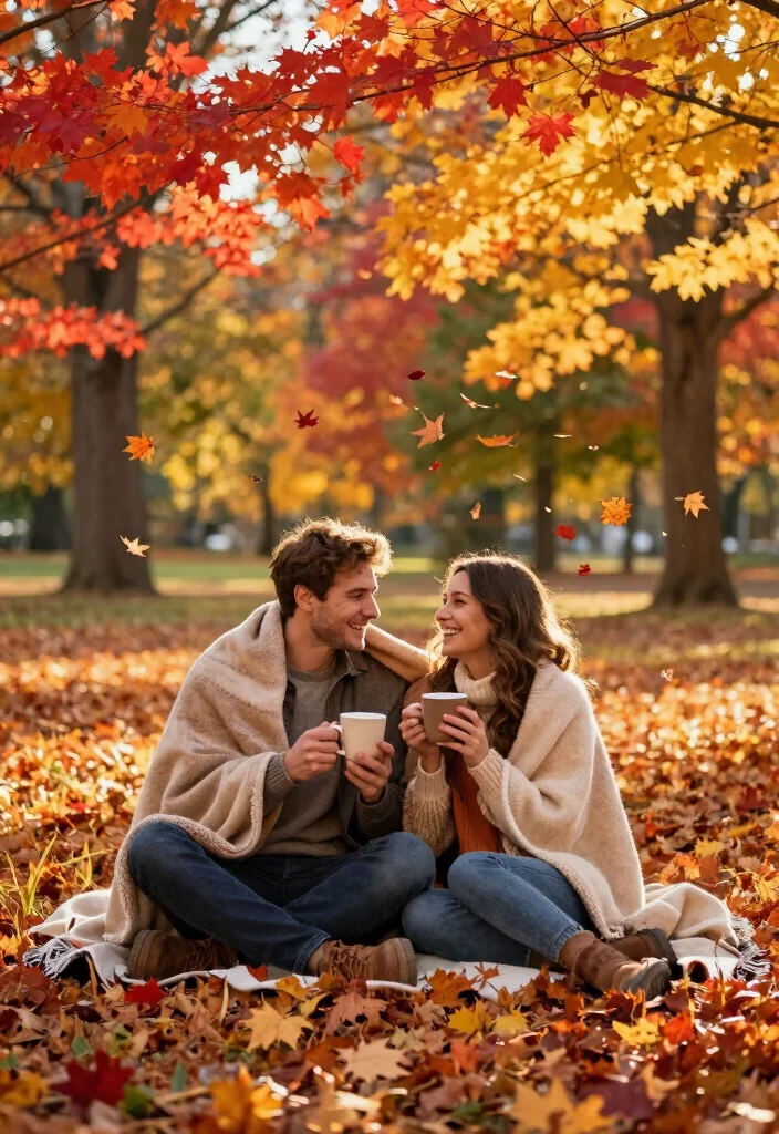 18 Prenup Photoshoot Ideas That Tell Your Story - 6. Seasonal Splendor 1