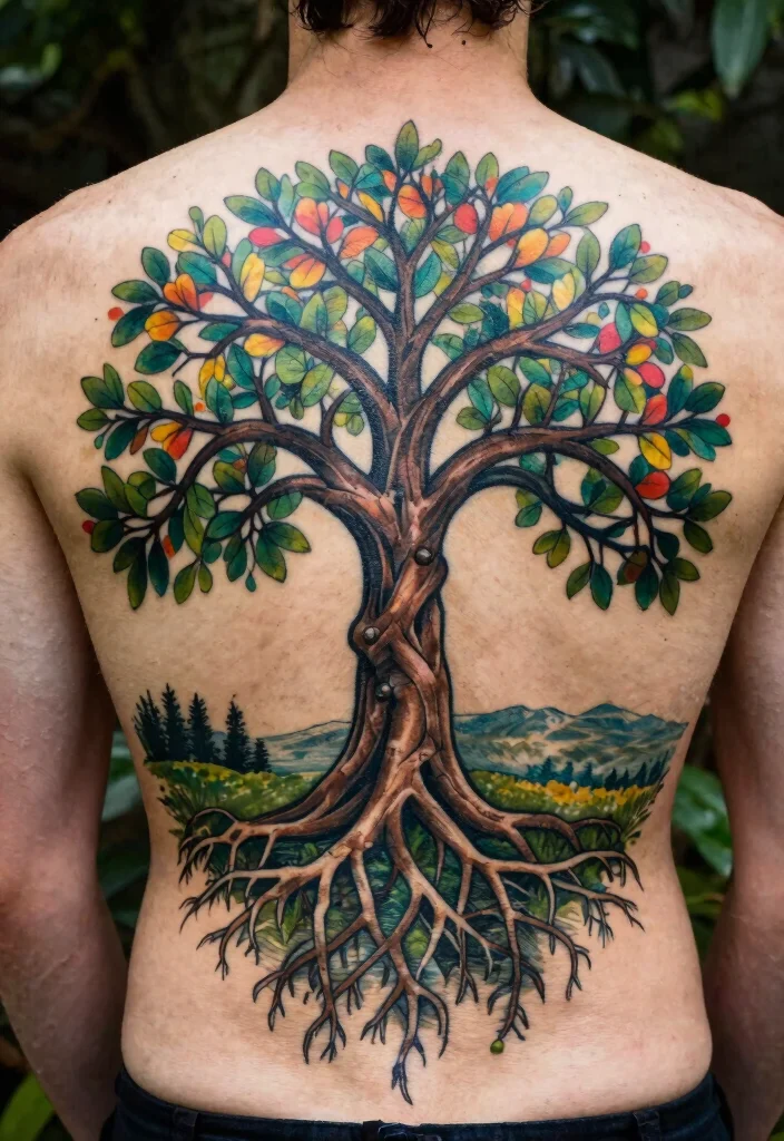 18 Wedding Anniversary Tattoo Ideas That Symbolize Forever - 12. Tree of Life 1