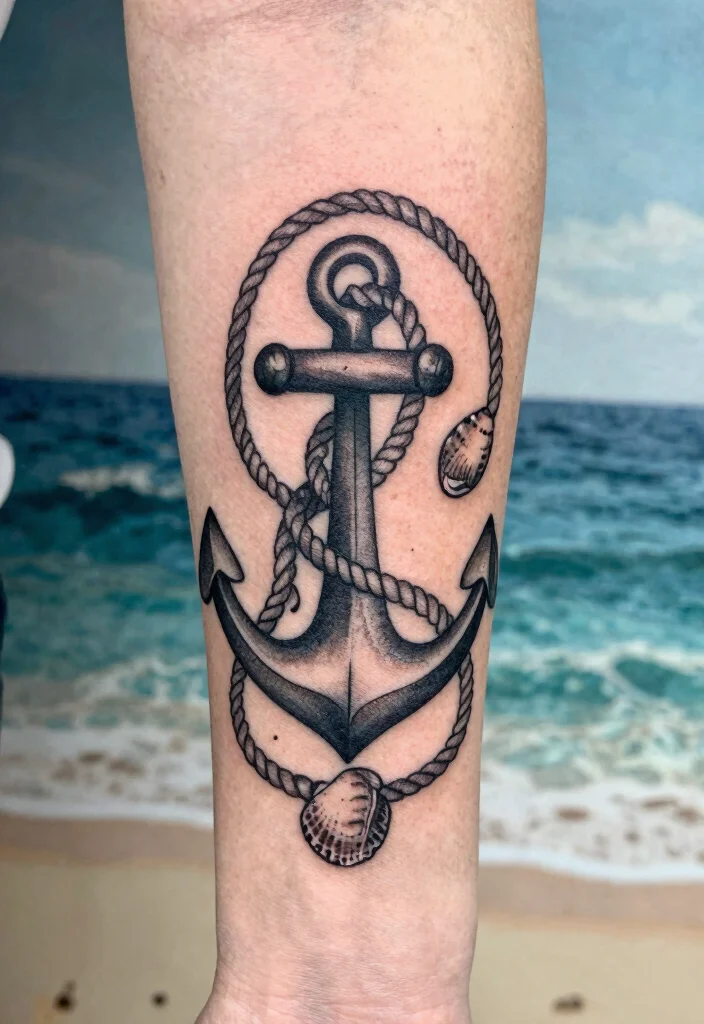 18 Wedding Anniversary Tattoo Ideas That Symbolize Forever - 9. Anchor 1