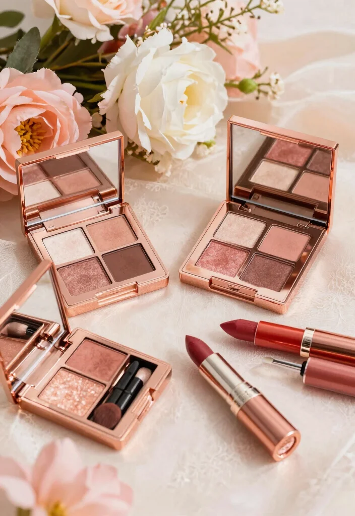 18 Wedding Makeup Ideas That Highlight Your Glow - 2. Romantic Rose Gold 1