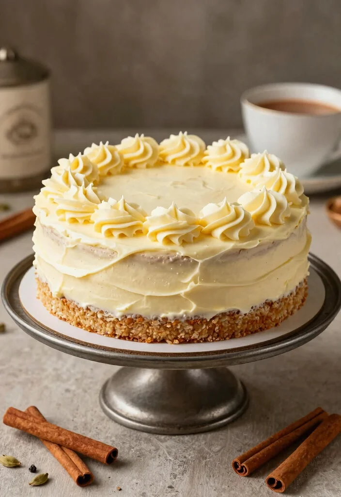 19 Anniversary Cakes Ideas That Feel Special And Sweet - 13. Vanilla Chai Layer Cake 1