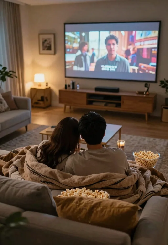 19 Anniversary Date Ideas That Keep The Romance Alive - 18. Plan a Themed Movie Marathon 1