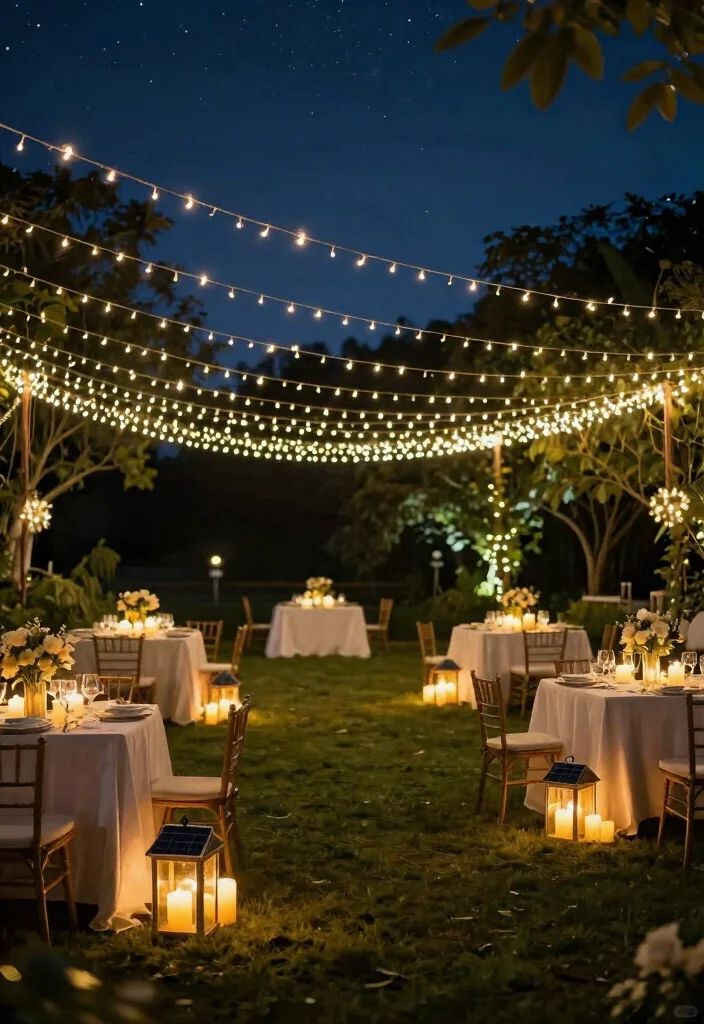 19 Anniversary Design Ideas That Feel Meaningful - 12. Eco-Friendly Lighting 1