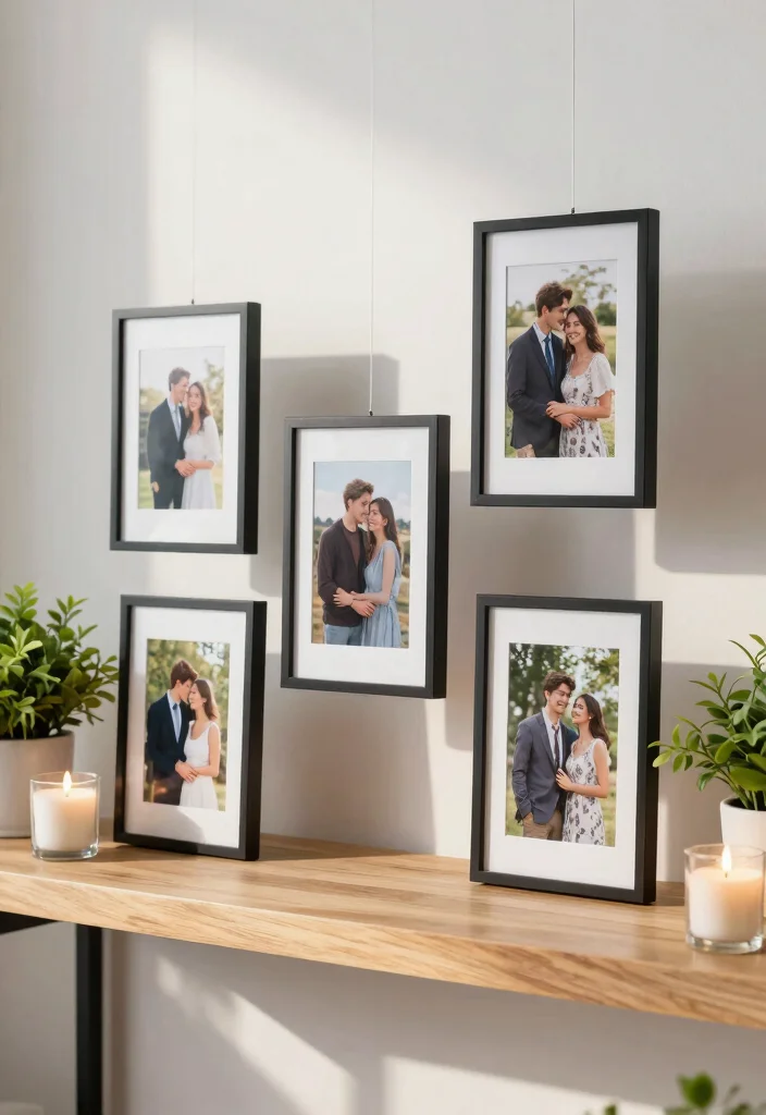 19 Anniversary Photo Frame Ideas That Preserve Love - 3. Floating Frames 1