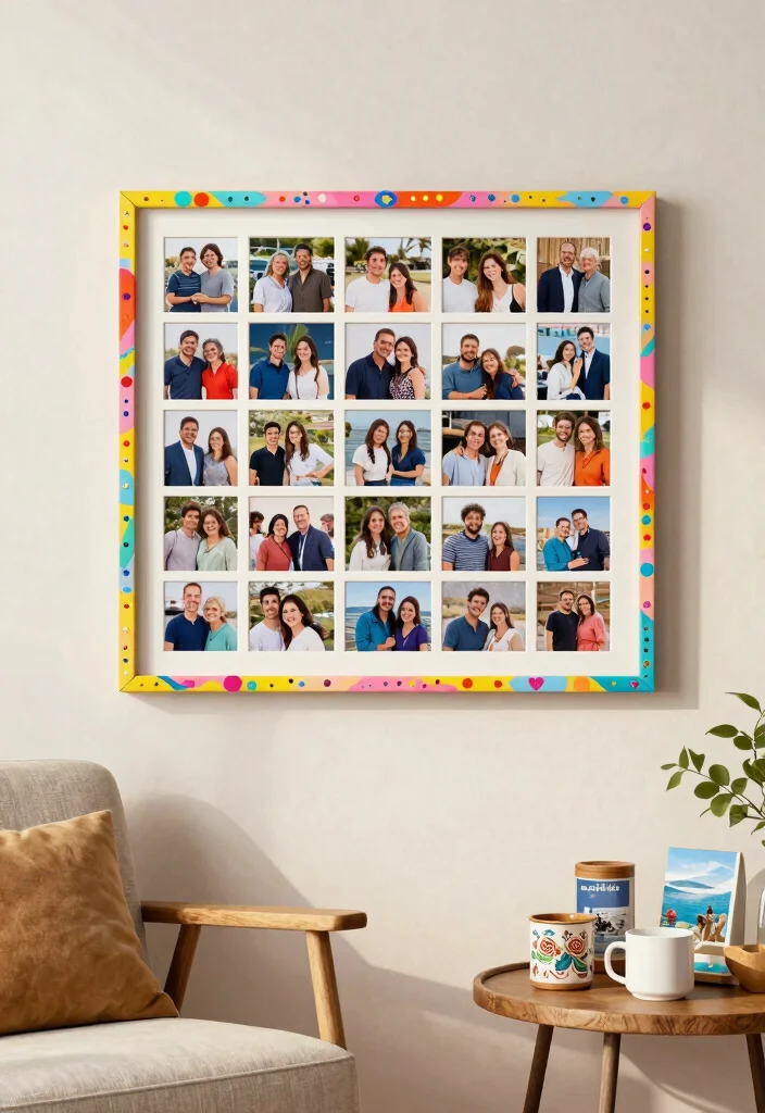 19 Anniversary Photo Frame Ideas That Preserve Love - 6. Personalized Photo Collage Frames 1
