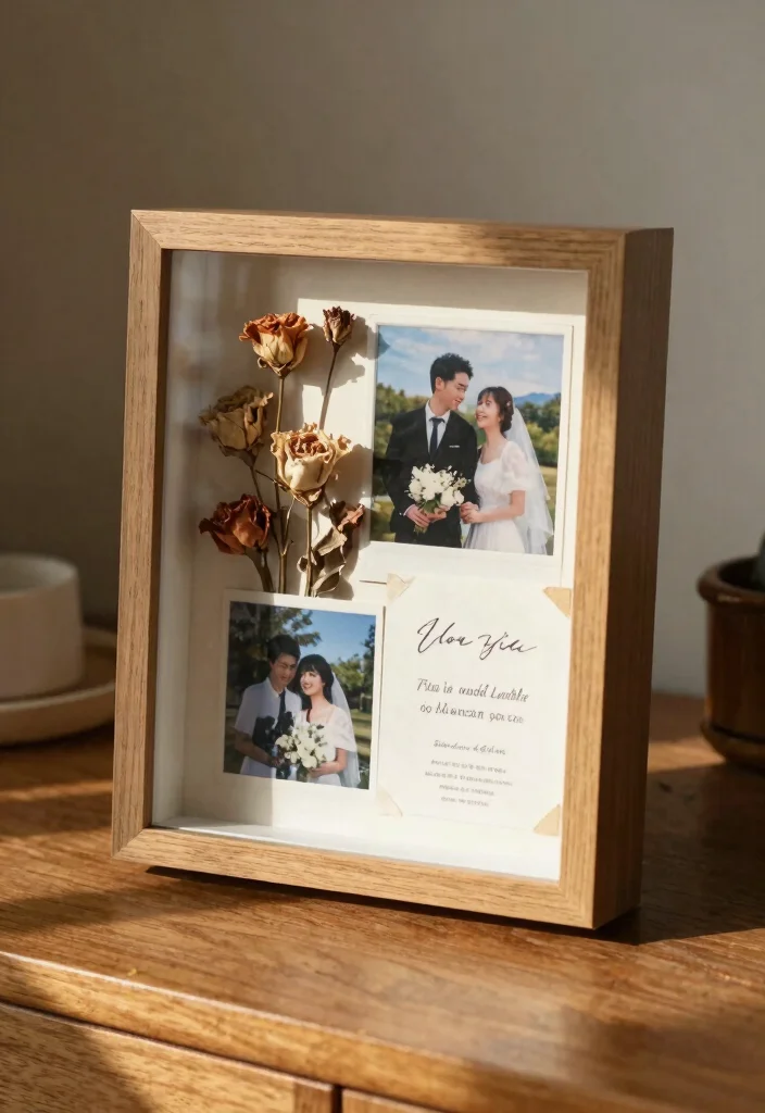 19 Anniversary Photo Frame Ideas That Preserve Love - 8. Shadow Boxes for Memories 1
