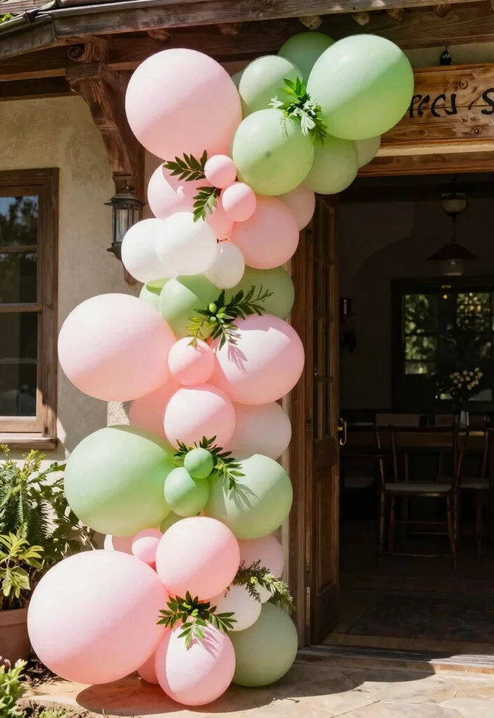 19 Bridal Shower Balloon Ideas That Brighten The Room - 1. Balloon Arches with Eco-Conscious Twist 1