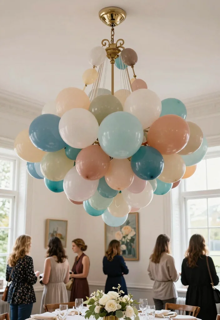 19 Bridal Shower Balloon Ideas That Brighten The Room - 16. Balloon Art Installations for Unique Decor 1