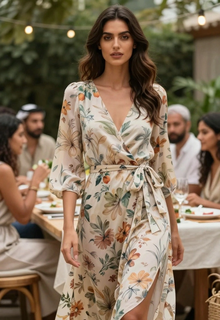 19 Bridal Shower Dress Ideas That Flatter Every Style - 5. Eco-Friendly Wrap Dress 1