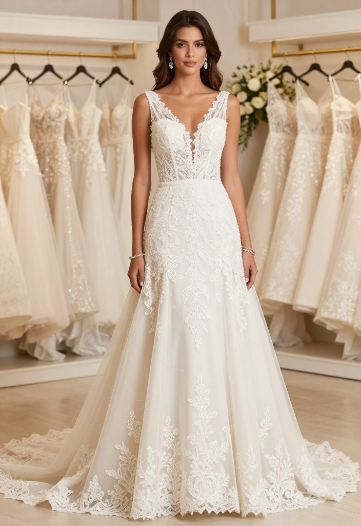 19 Bride Sister Outfit Ideas That Steal The Show - 4. Classic A-Line Gown 1