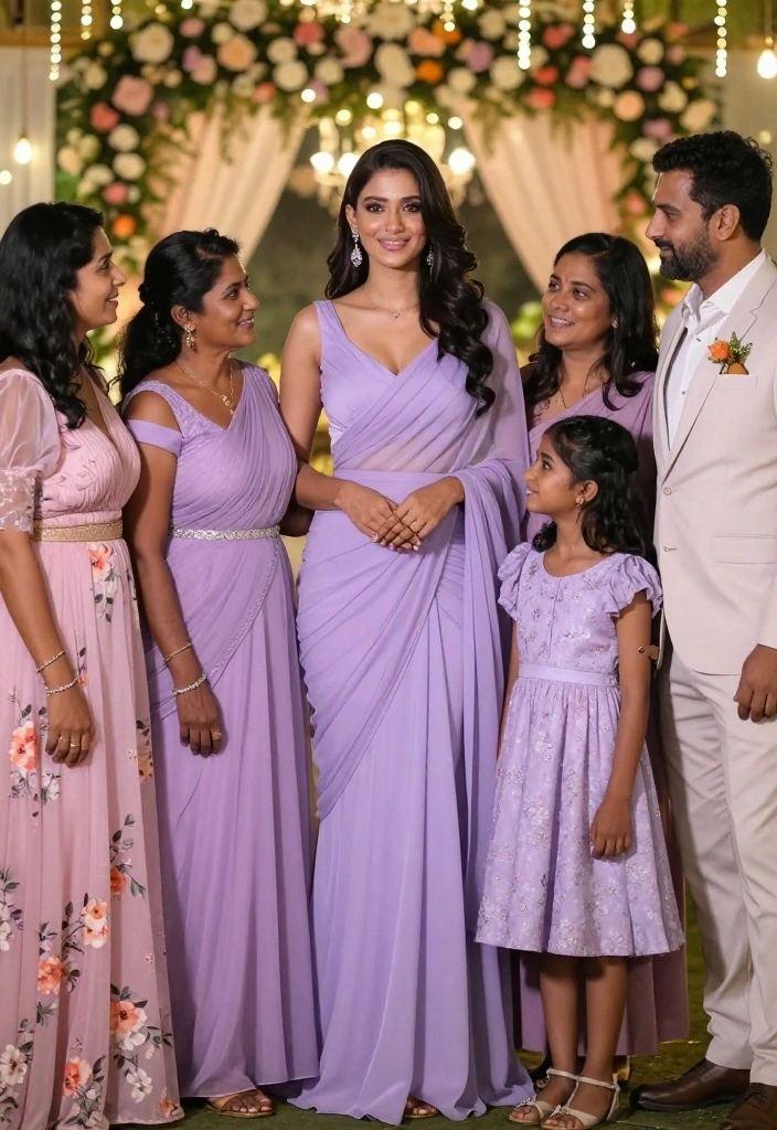 19 Bride Sister Outfit Ideas That Steal The Show - 6. Coordinating Family Outfits 1