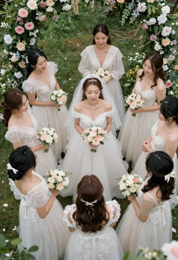 19 Bridesmaid Photoshoot Ideas That Capture Friendship - 19. Unique Perspectives 1