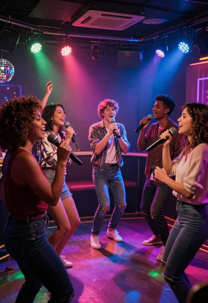 19 Disco Bridal Shower Ideas That Bring The Sparkle - 18. Disco Karaoke 1