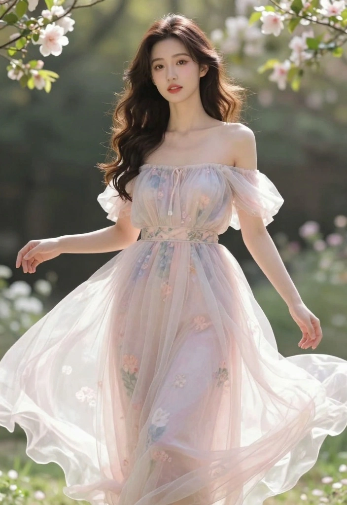 19 Engagement Outfit Ideas That Photograph Beautifully - 6. Dreamy Off-Shoulder Dress 1