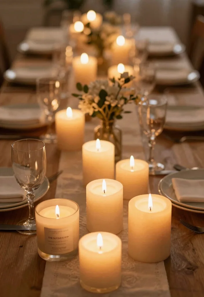 19 Engagement Party Ideas Decorations That Elevate the Mood - 11. Eco-Friendly Candles 1