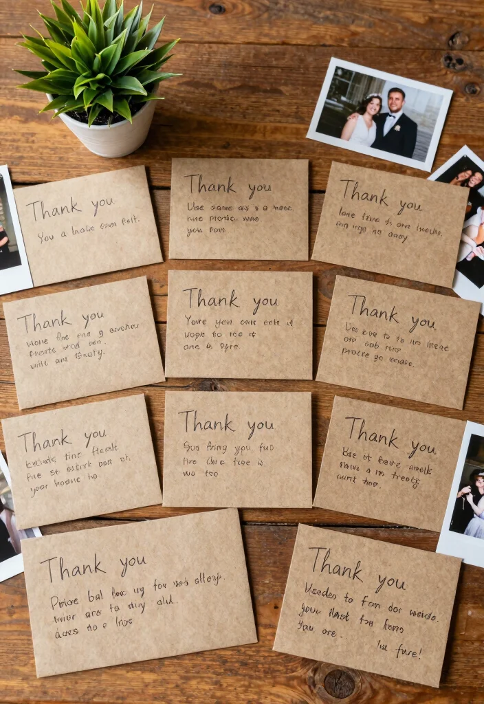 19 Engagement Party Ideas Decorations That Elevate the Mood - 14. Thoughtful Thank You Notes 1