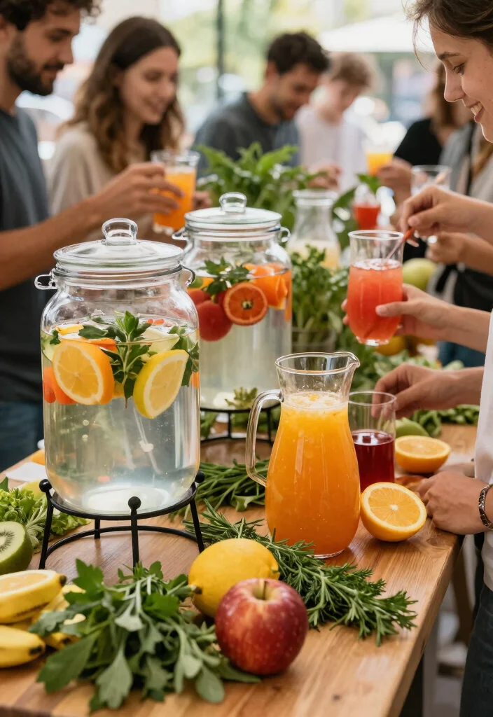 19 Engagement Party Ideas Decorations That Elevate the Mood - 18. Mindful Hydration Stations 1