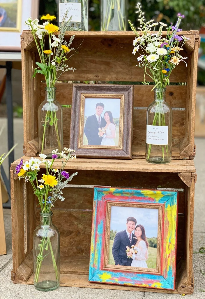 19 Engagement Party Ideas Decorations That Elevate the Mood - 3. Upcycled Decor 1