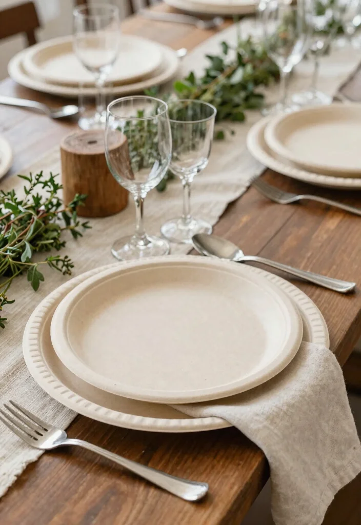 19 Engagement Party Ideas Decorations That Elevate the Mood - 4. Sustainable Table Settings 1