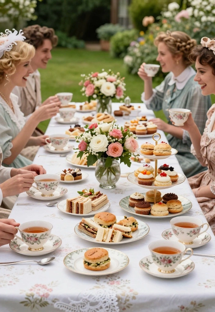 19 Engagement Party Ideas Themes That Spark Inspiration - 4. Vintage Tea Party 1