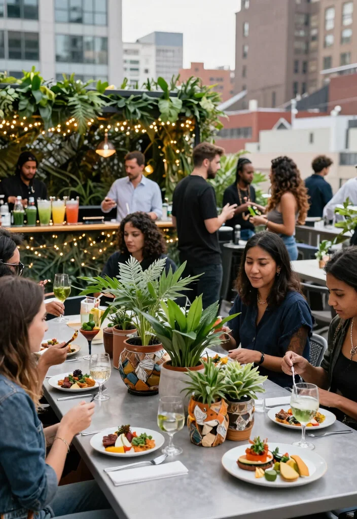 19 Engagement Party Ideas Themes That Spark Inspiration - 6. Eco-Chic Urban Soiree 1