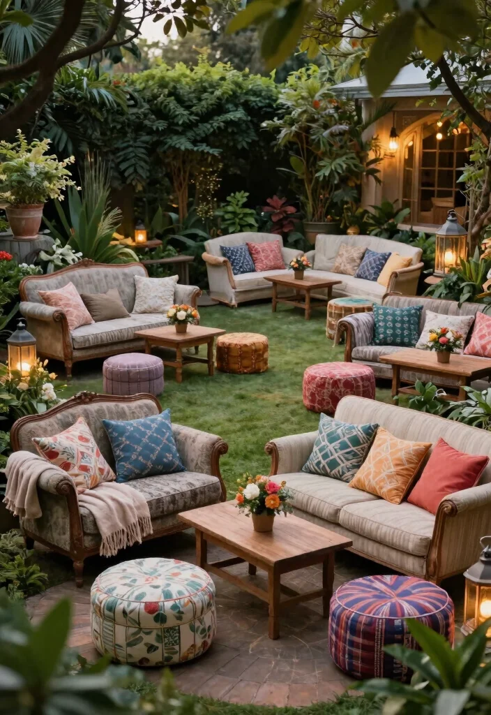 19 Garden Tea Party Bridal Shower Ideas That Feel Whimsical - 14. Cozy Seating Areas 1