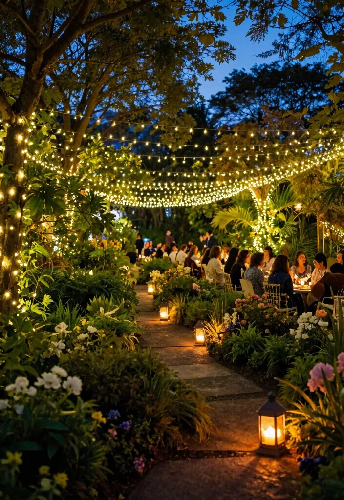 19 Garden Tea Party Bridal Shower Ideas That Feel Whimsical - 7. Enchanting Fairy Lights 1