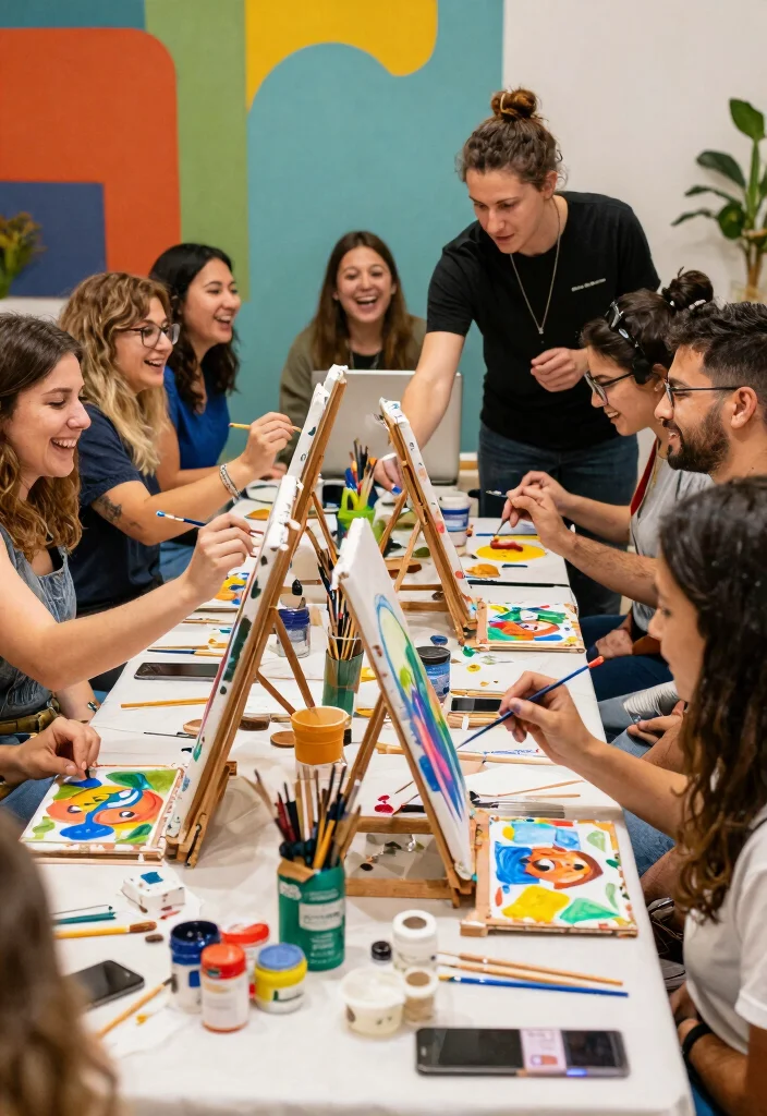 19 Hens Party Ideas That Are Stylish And Fun - 14. Art Jam Party 1