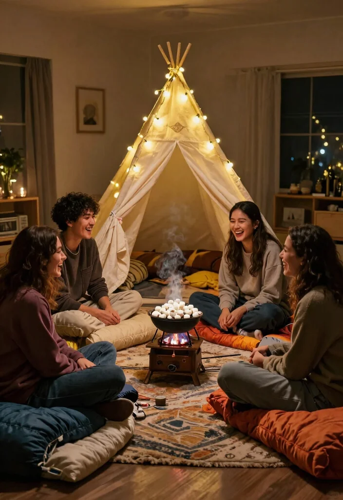 19 Low Key Bachelorette Party Ideas That Keep It Classy - 16. Indoor Campout 1