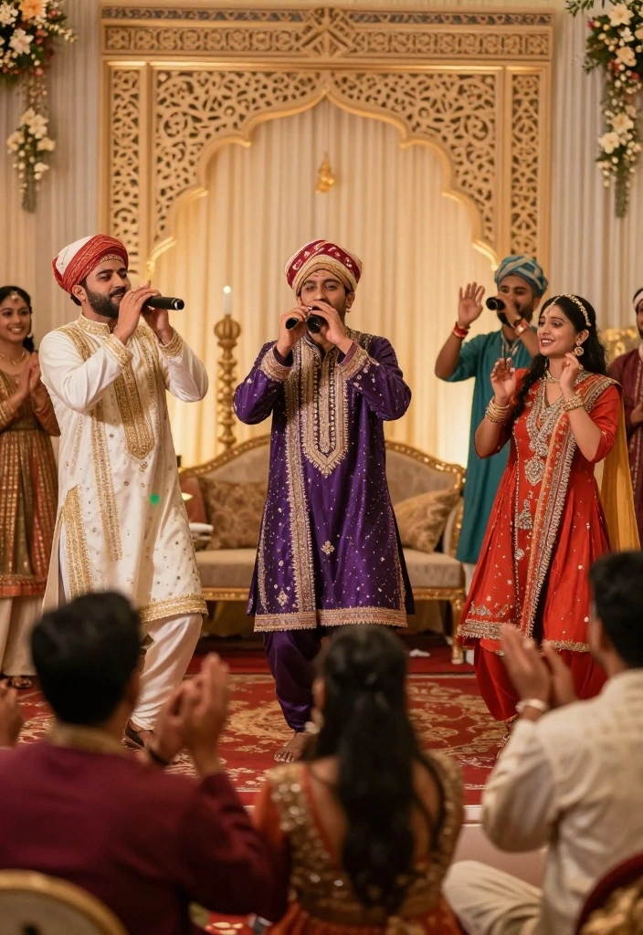 19 Nikkah Photoshoot Ideas That Capture Spiritual Beauty - 13. Incorporate Traditional Music Elements 1