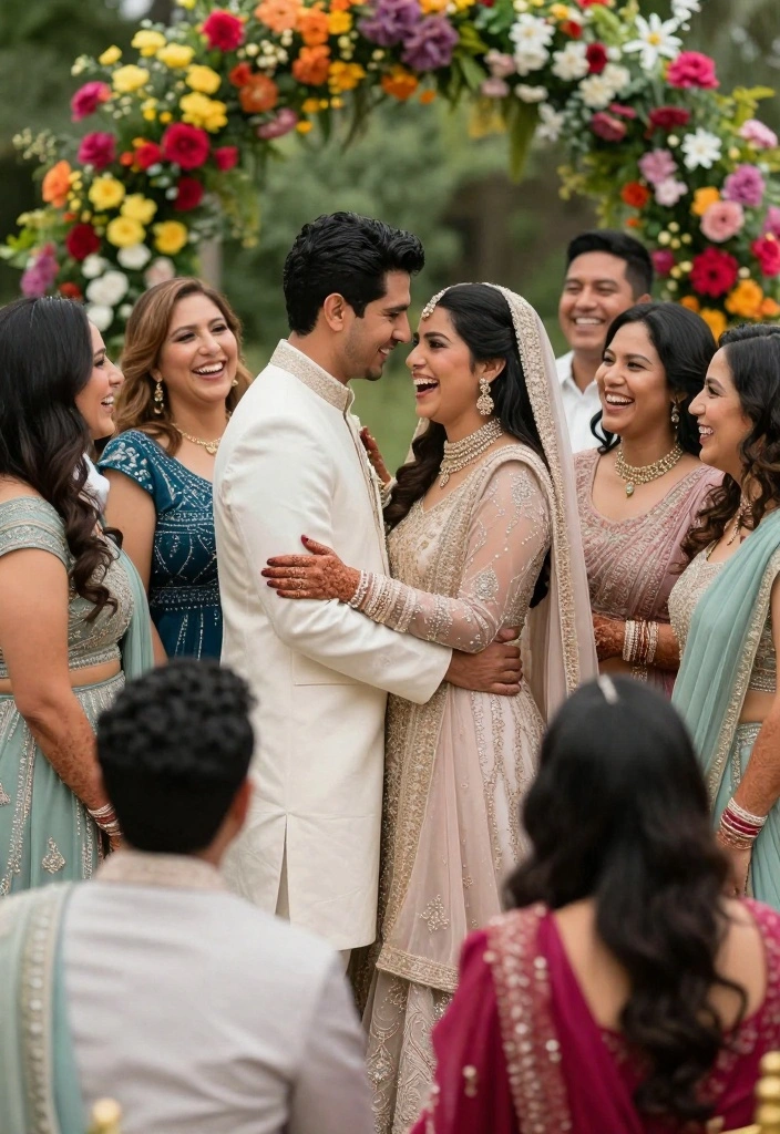 19 Nikkah Photoshoot Ideas That Capture Spiritual Beauty - 3. Family & Friends Connection 1