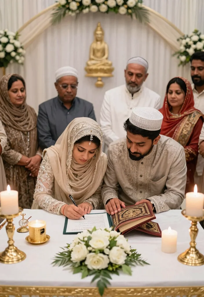 19 Nikkah Photoshoot Ideas That Capture Spiritual Beauty - 9. Cultural Rituals 1