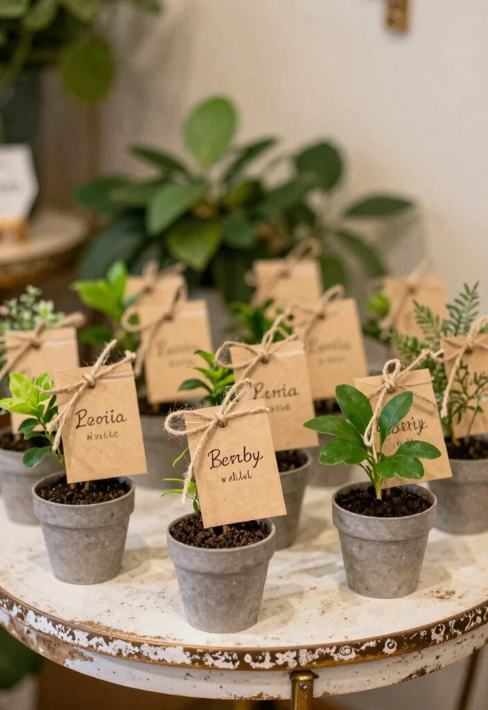 19 One Year Anniversary Decorations Ideas That Spark Joy - 16. Eco-Friendly Party Favors 1