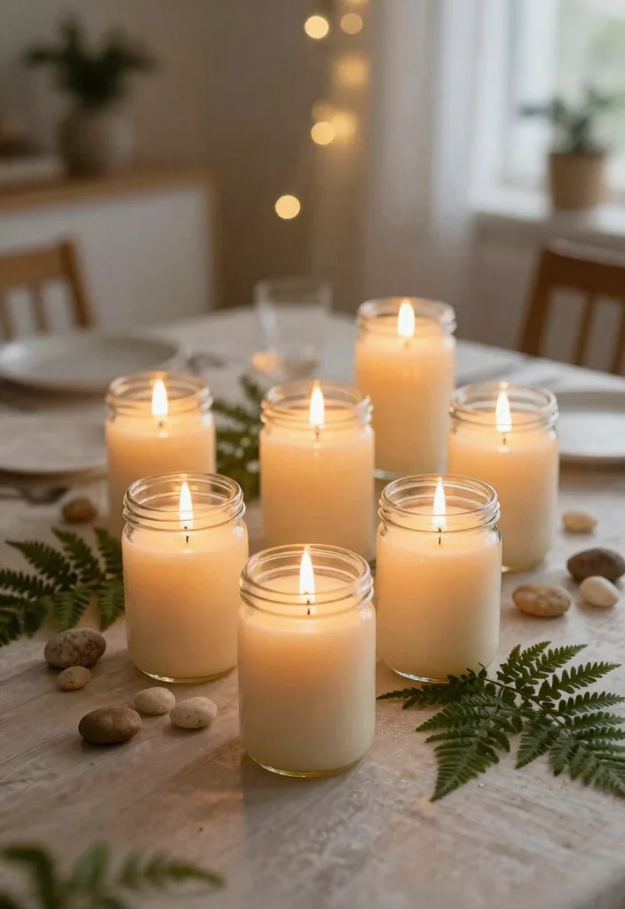 19 One Year Anniversary Decorations Ideas That Spark Joy - 4. Eco-Friendly Candles 1
