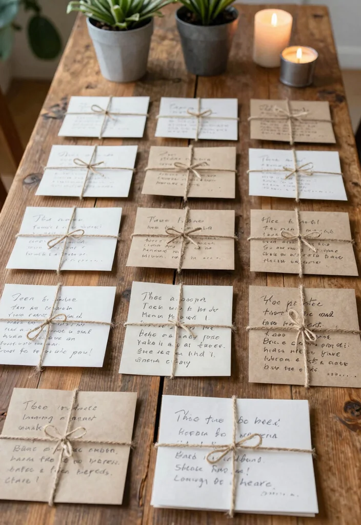 19 One Year Anniversary Decorations Ideas That Spark Joy - 9. Thoughtful Love Notes 1