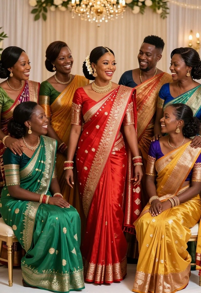 19 Photoshoot Ideas In Saree That Look Stunning - 19. The Family Connection 1