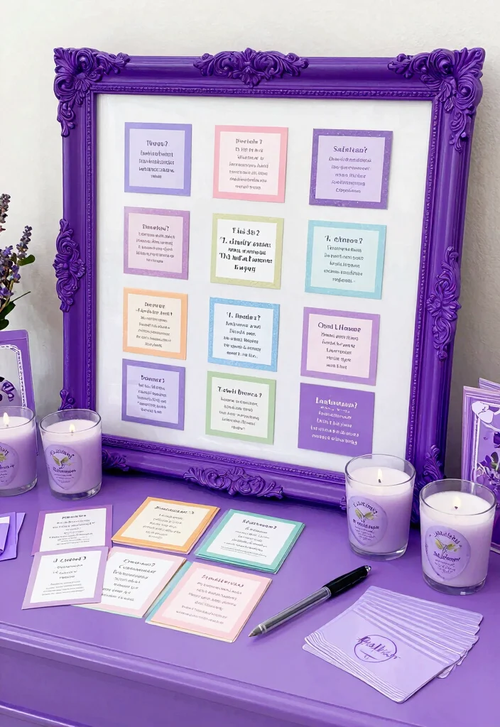 19 Purple Bridal Shower Ideas That Radiate Royalty - 7. Purple-Themed Game Ideas 1