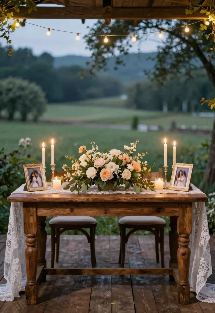 19 Rustic Bridal Shower Ideas Full Of Charm - 10. Sweetheart Table 1