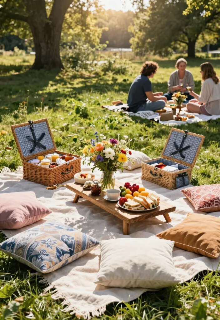 19 Rustic Bridal Shower Ideas Full Of Charm - 5. Outdoor Picnic Setting 1