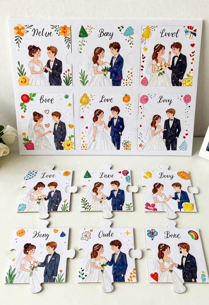 19 Save The Date Ideas That Feel Creative and Personal - 16. Custom Puzzle Save the Dates 1