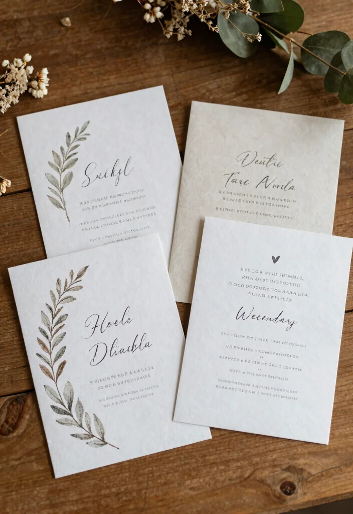 19 Save The Date Ideas That Feel Creative and Personal - 3. Recycled Paper Invitations 1